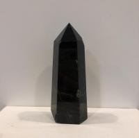 六角柱ポイント型 モリオン(黒水晶)4本&モリオンさざれ