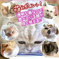 【ペット用品】犬猫用・猫耳型フードボウルスタンド